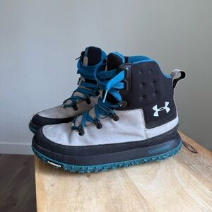 Under Armour Fat Tire Govie Black, Grey, and Blue Men's Boots Size 11